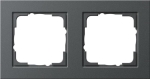 cadre fin. 2x Gira E2 anthracite