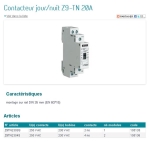 Contactor Dag/Nacht Teco 230VAC 20A 2NO