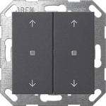 BP basc. 2x flèches OneKNX System 55 anthracite