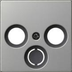 cache prise d'antenne coaxiale System 55 acier inoxydable