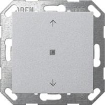 BP bascule 1x flèche OneKNX System 55 t.alu