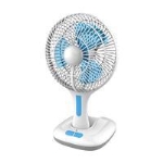 TABLE FAN RECHARGEABLE AC/DC 15CM 5W BLUE